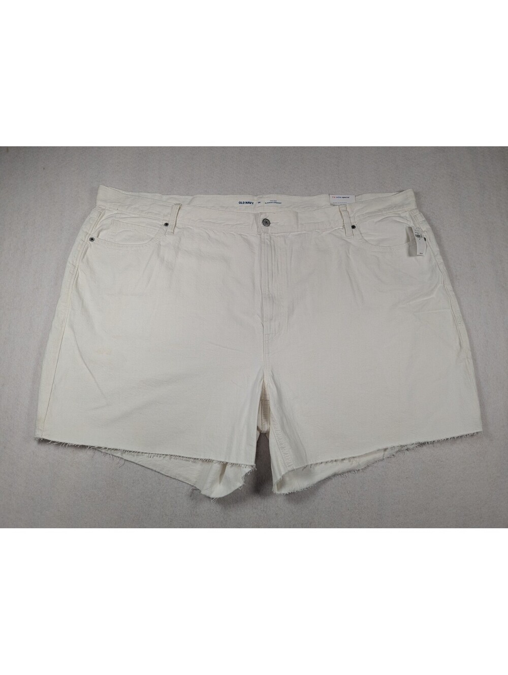 Old Navy - Shorts - Denim - High-Rise Slouchy - WhiteStraight Women's - Size: 28